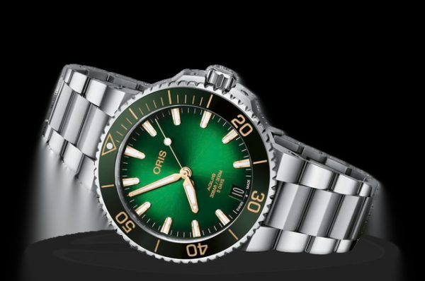 Aquis Date Caliber 400 Grønn/ Rose´41,5mm m/ gummirem - Bilde 2