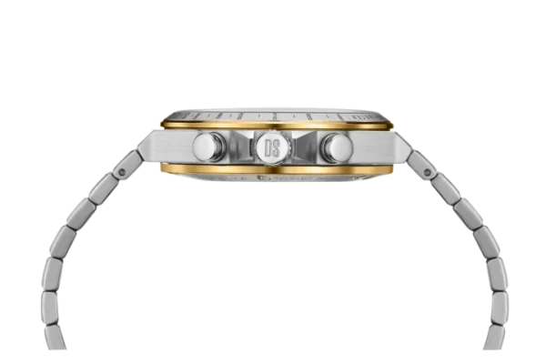 Certina DS-7 Chronograph Bicolor Stål Pvd sølv skive - Bilde 6