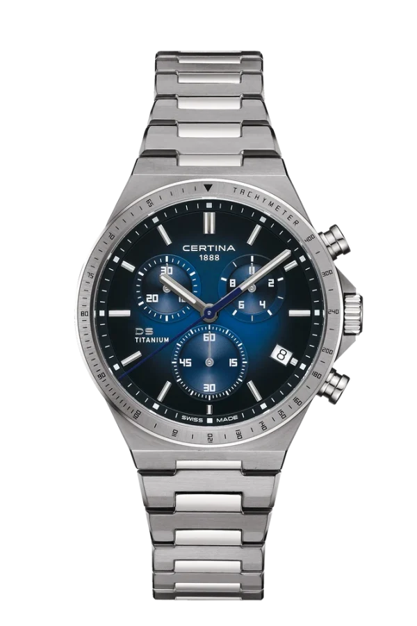 Certina DS-7 Chronograph Titan Blå