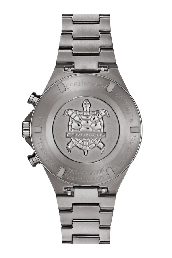 Certina DS-7 Chronograph Titan Blå - Bilde 4