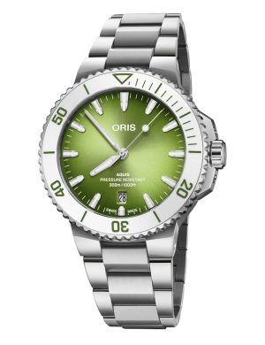 Oris Aquis Date 41,5mm - A taste of summer Green m/ lenke