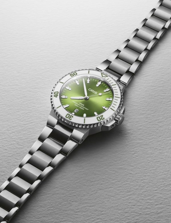 Oris Aquis Date 41,5mm - A taste of summer Green m/ lenke - Bilde 5