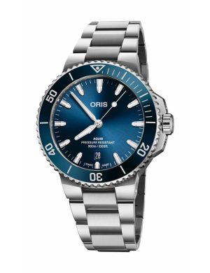 Oris Aquis Date 41,5mm - Blå m/ lenke