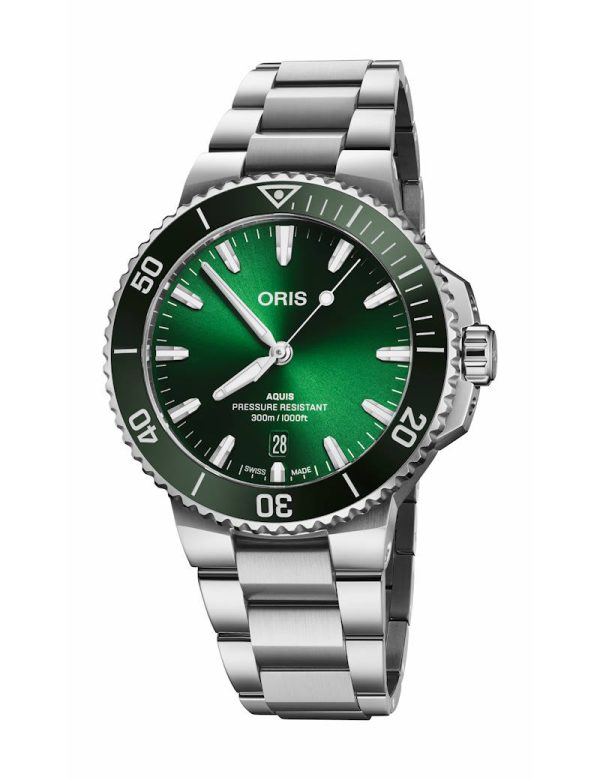 Oris Aquis Date 41,5mm - Grønn m/ lenke