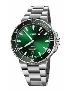 Oris Aquis Date 43,5mm - Grønn m/ lenke