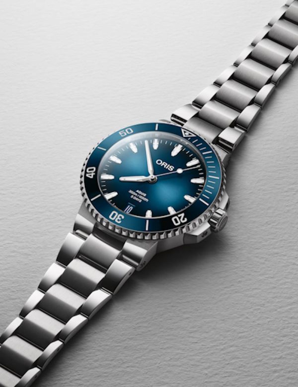 Aquis Date Caliber 400 Blå 43,5mm m/ lenke - Bilde 6
