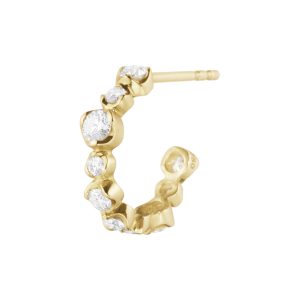 GJ Signature øreringer  Hoop gult gull single/par