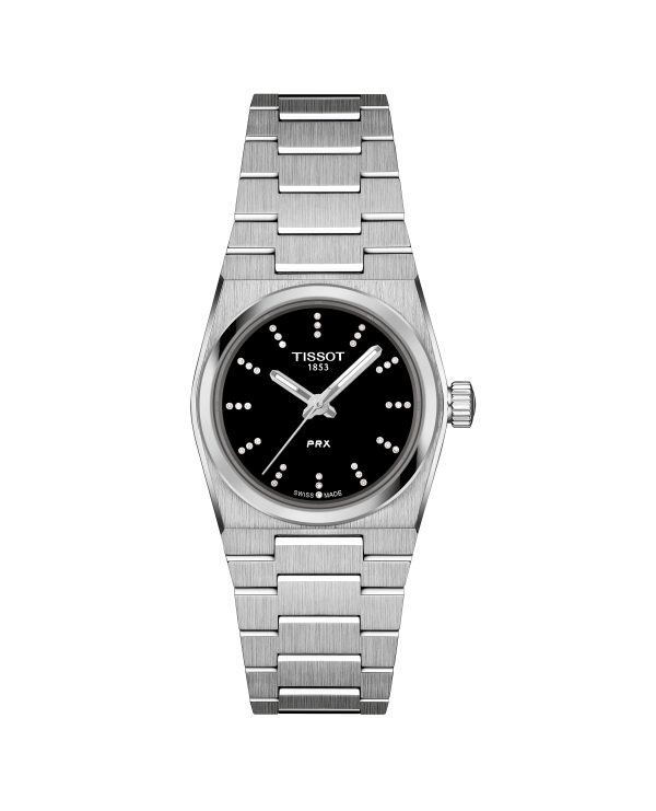 Tissot PRX 25mm - Svart m/ diamanter
