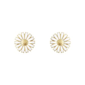 Daisy ørestikk sølv forgylt 11mm