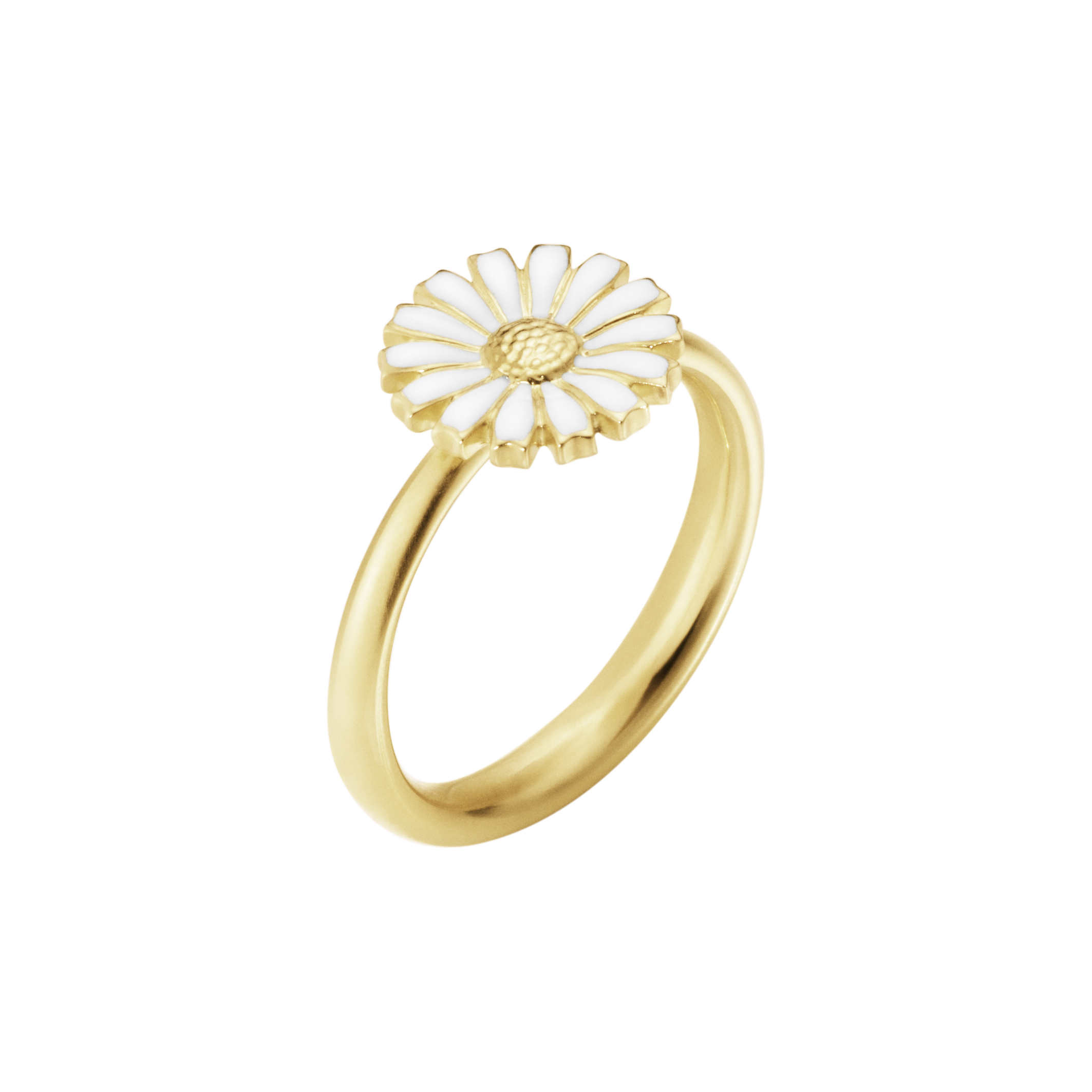 Daisy ring sølv forgylt 11mm