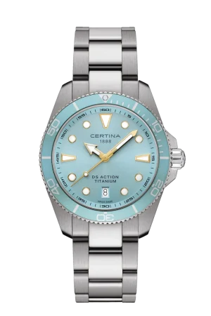DS Action Quartz 40mm Titan - Ice Blue