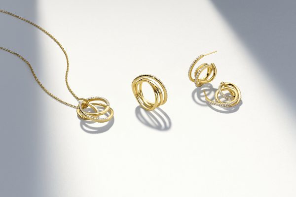 Spirale anheng forgylt sølv - Bilde 3