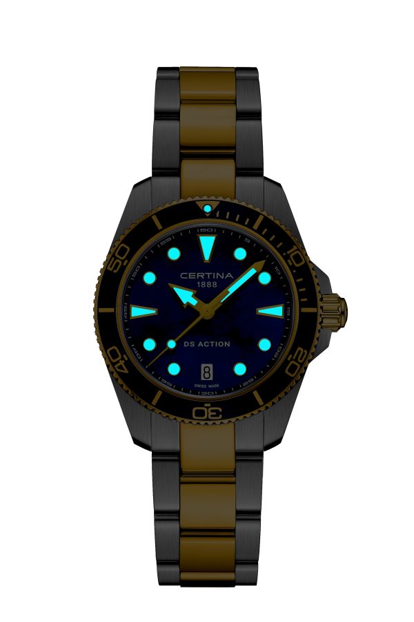 DS Action Quartz 34,5mm Bicolour - Blå - Bilde 3