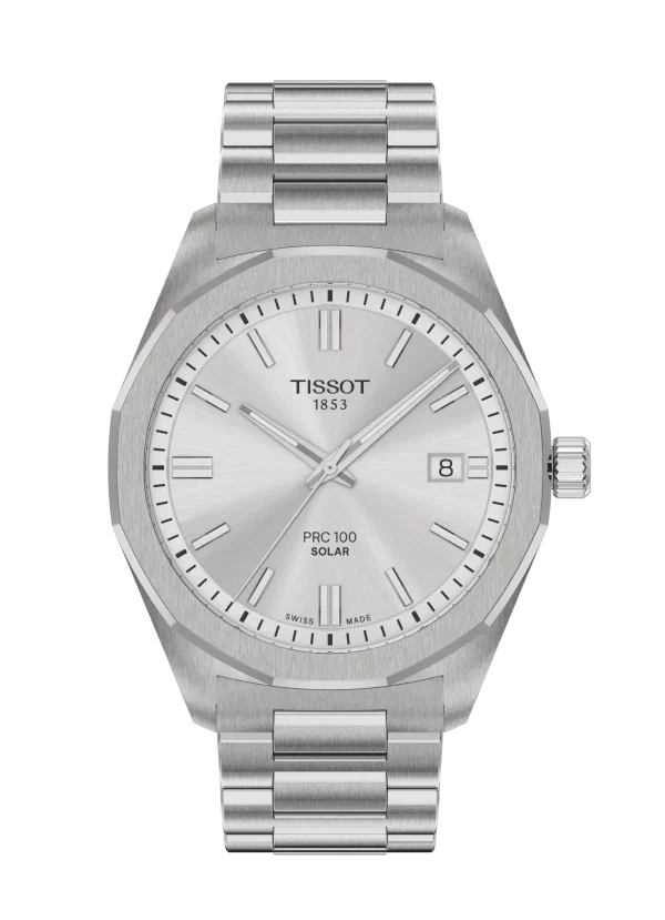 Tissot PRC 100 Solar quartz 39MM - Sølv