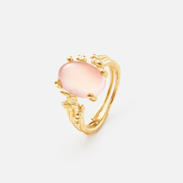 BoHo ring liten m/ rosa Quartz - Bilde 2