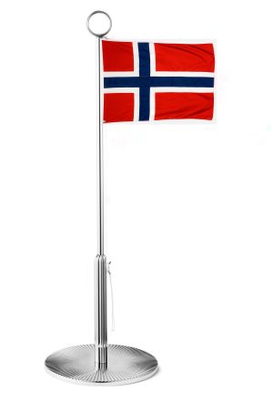Bernadotte Flagstang m/ Norsk flagg