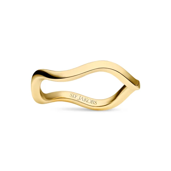 Ring Ellera Waves Pianura - Forgylt Sølv - Bilde 3