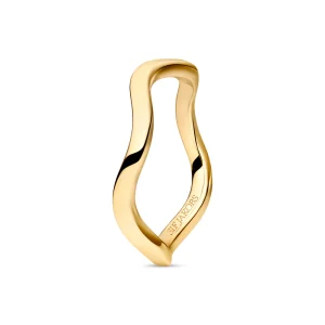 Ring Ellera Waves Pianura - Forgylt Sølv