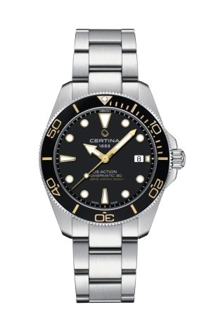 DS Action Diver 40,5mm Svart m/ Stållenke