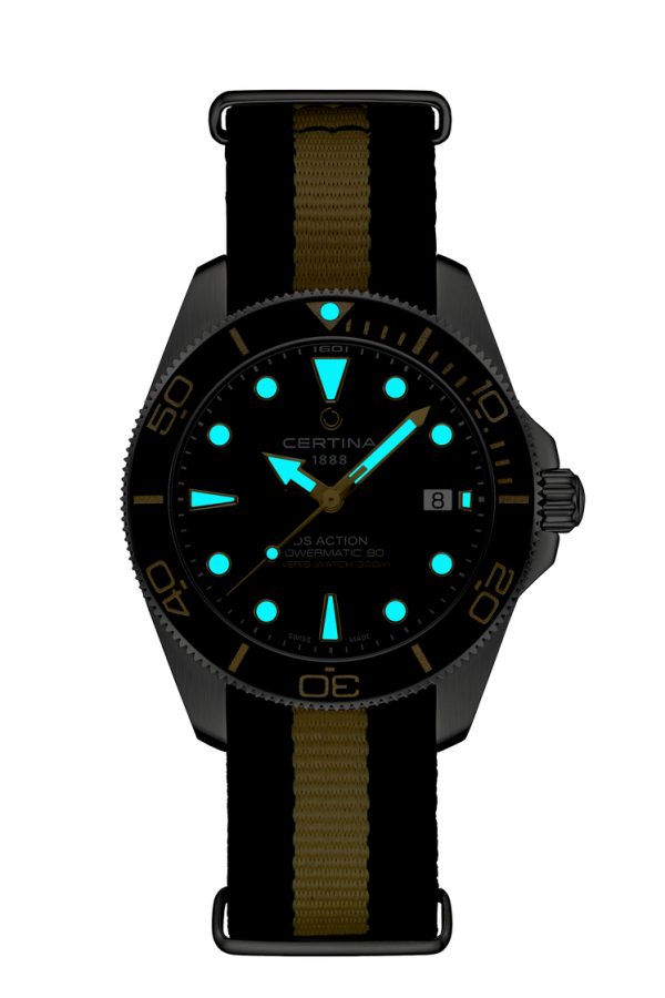 DS Action Diver 40,5mm Svart m/ Natorem - Bilde 4