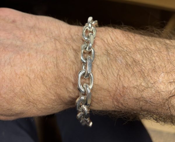 Vintage - Sølv anker armbånd 10mm - Bilde 2