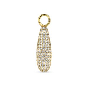 Charm Goccia  Full - Forgylt sølv
