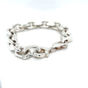 Vintage - Sølv anker armbånd 10mm