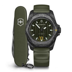 I.N.O.X Automatic 41  Carbon - Grønn m/ gummirem set