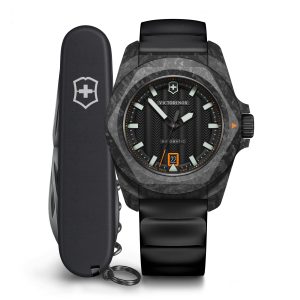 I.N.O.X Automatic 41  Carbon - Svart m/ gummirem set