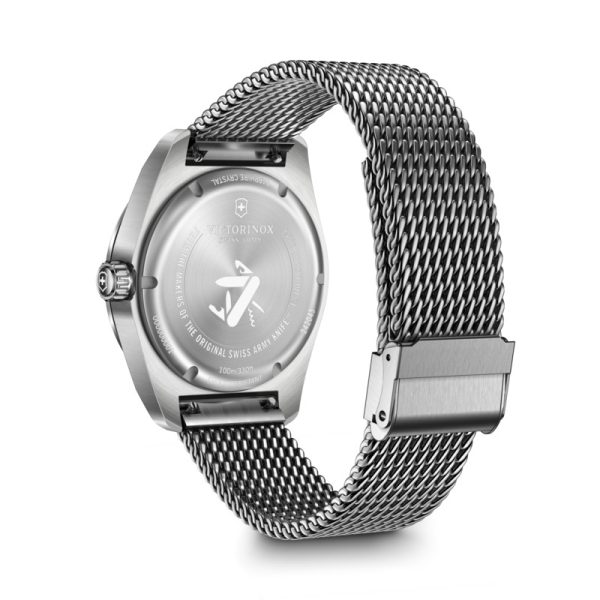 Swiss Army 42   - Svart m/ mesh stållenke - Bilde 6