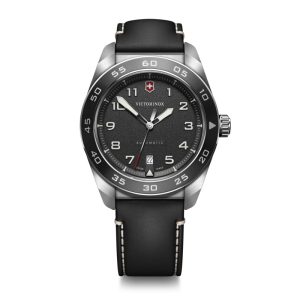 Swiss Army 42 Automatic  - Svart m/  skinnrem