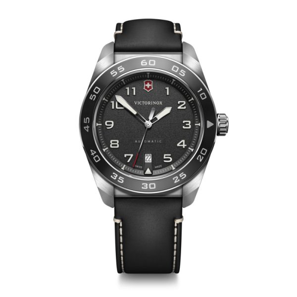 Swiss Army 42 Automatic  - Svart m/  skinnrem