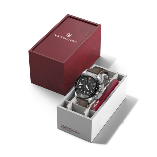 Swiss Army 42 Chrono  - Svart m/  skinnrem - Bilde 2
