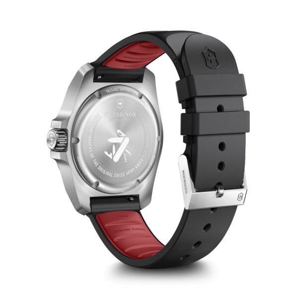 I.N.O.X. 41 Quartz svart skive m/ gummirem - Bilde 6