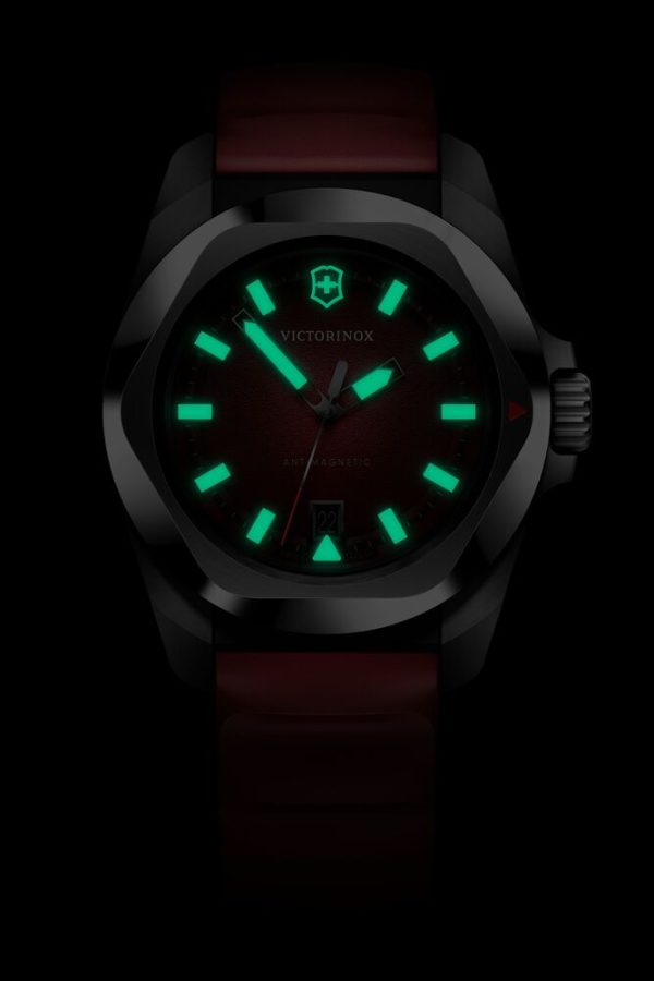 I.N.O.X. 41 Quartz rød skive m/ gummirem - Bilde 7