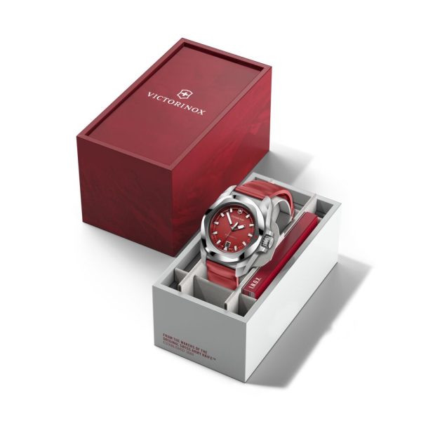 I.N.O.X. 41 Quartz rød skive m/ gummirem - Bilde 3
