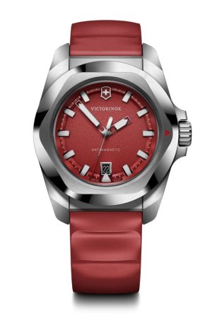 I.N.O.X. 41 Quartz rød skive m/ gummirem