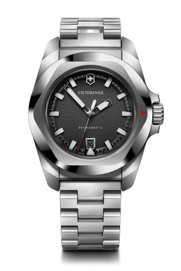 I.N.O.X. 41 Quartz svart skive m/ lenke