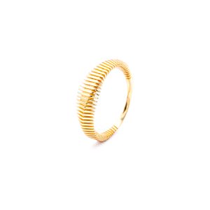 Golden gult gull ring, medium