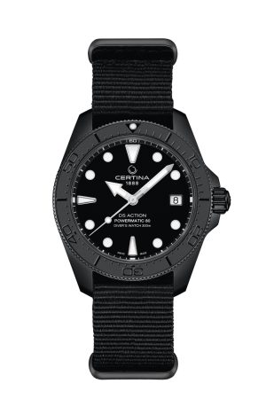 DS Action Diver 38mm Powermatic 80 - PVD svart