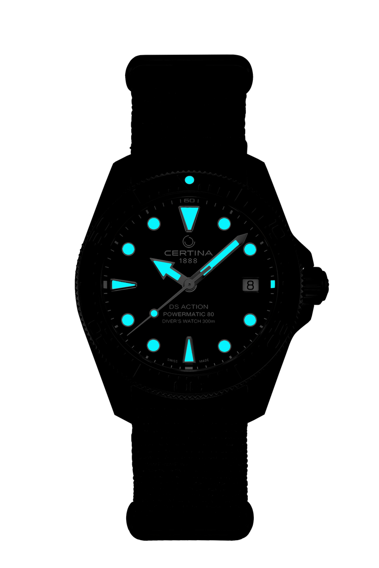 DS Action Diver 38mm Powermatic 80 - PVD svart - Bilde 4