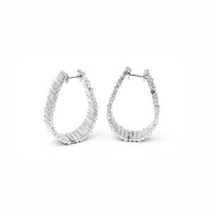 Forest medium sølv ørering