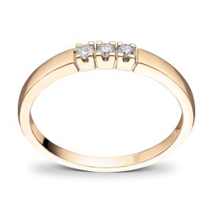 Gult Gull Alliansering Buet 3X0,03Ct Twsi