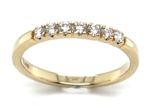 Gult Gull Alliansering Buet 7X0,03Ct Twsi