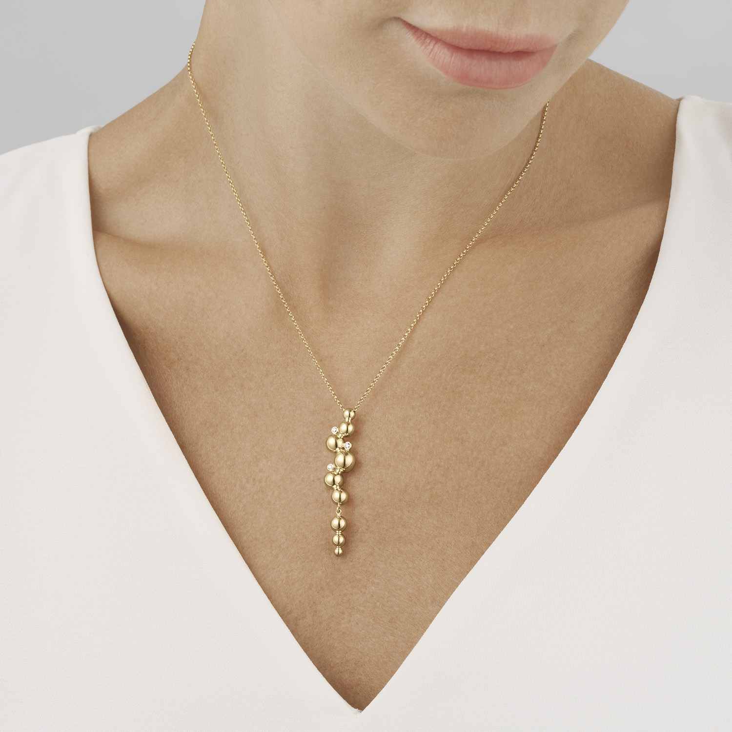 MOONLIGHT GRAPES halskjede med anheng m/ diamanter - Bilde 4