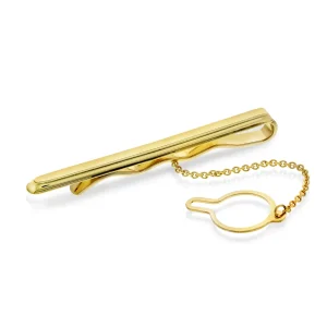 Slipsnål i gull glatt