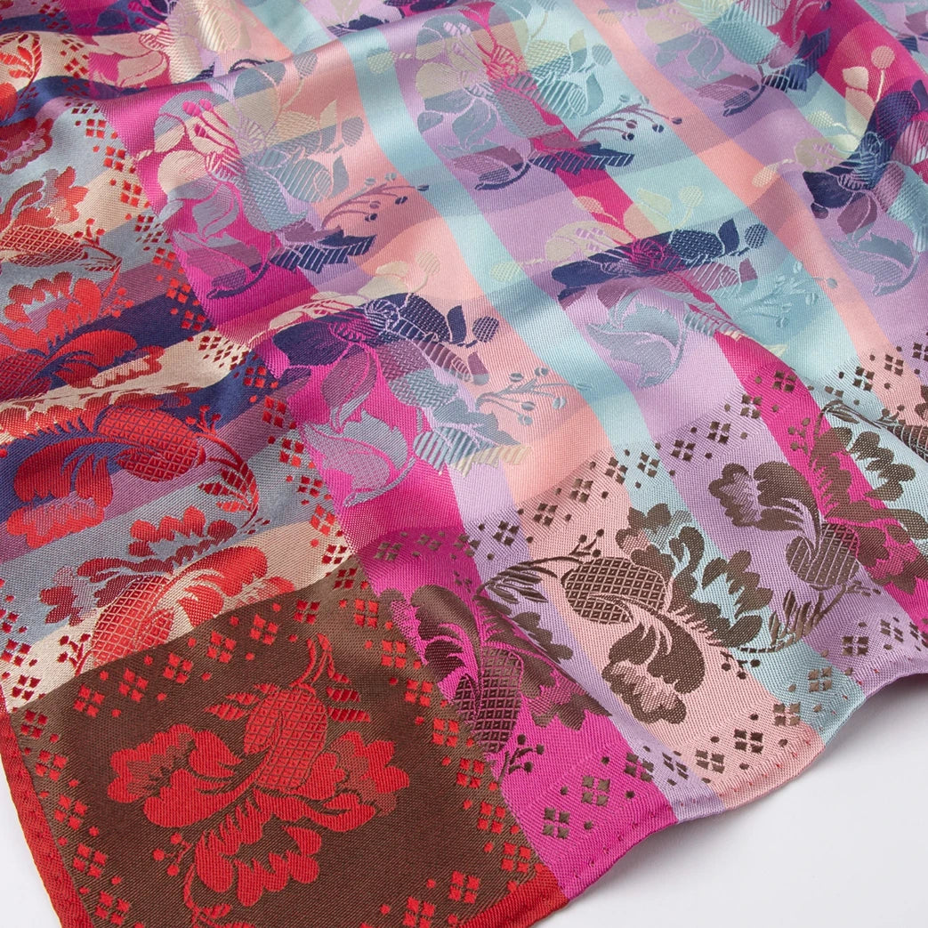 Gabriella Silkeskjerf 70x70cm - Lilla/Peach - Bilde 2