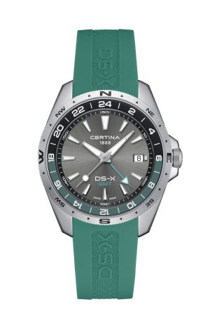 Certina DS-X GMT Grønn/svart m/ Gummirem
