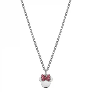 Disney Minnie stål anheng m/ Cubic zirkonia