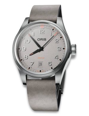 Big Crown Propilot Date Grå -Skinnrem